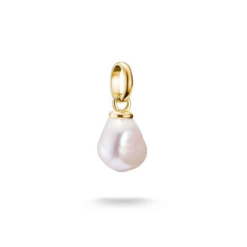 Thomas Sabo Elegant Gold Plated Freshwater Pearl Connect Charm