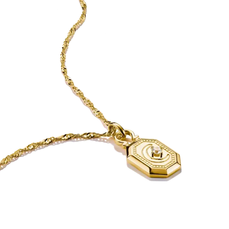 Thomas Sabo Elyndra 18k Gold Plated Moon Necklace