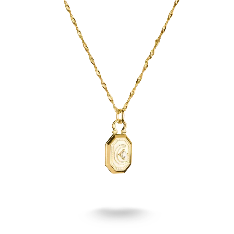 Thomas Sabo Elyndra 18k Gold Plated Moon Necklace