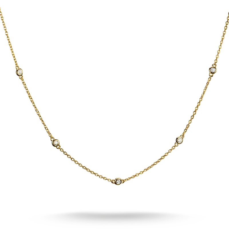 Thomas Sabo Elyndra 18k Gold Plated Necklace with White Zirconia Stones