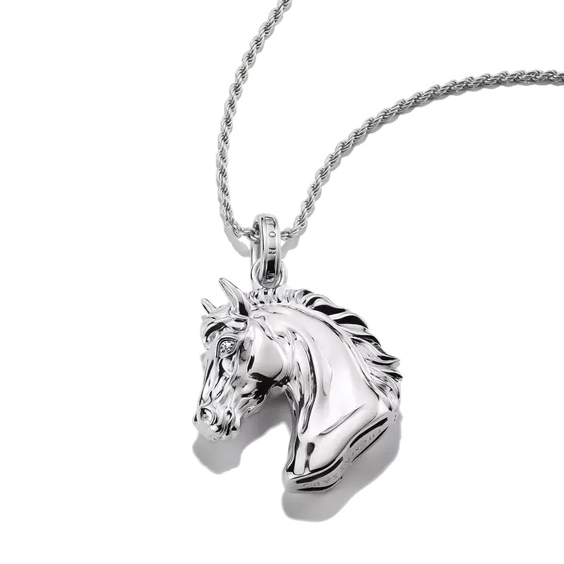 Thomas Sabo Elyndra Silver Horse Head Necklace