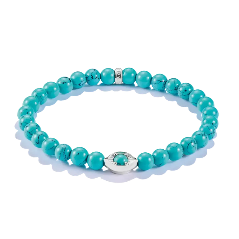 Thomas Sabo Elyndra Silver Turquoise Eye Bead Bracelet