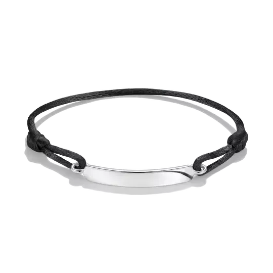 Thomas Sabo Engravable Black Textile Bracelet