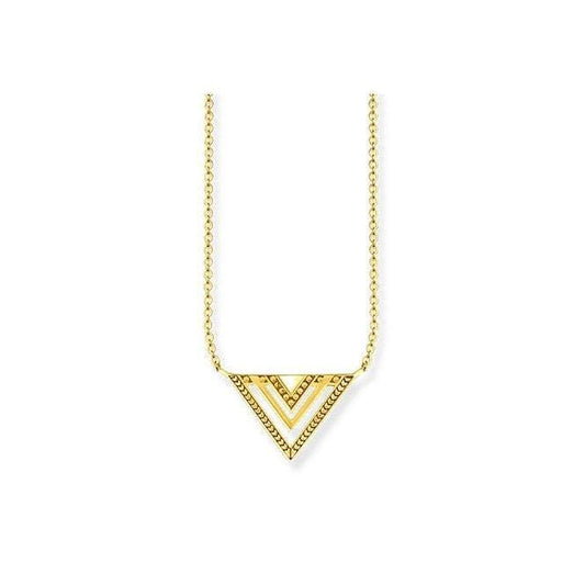 Thomas Sabo Gold Plated Africa Triangle Necklace