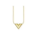 Thomas Sabo Gold Plated Africa Triangle Necklace