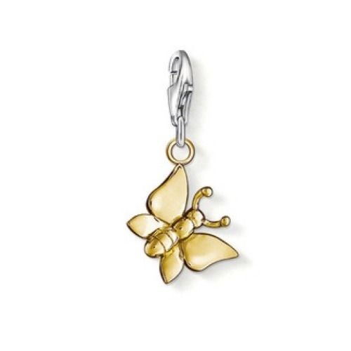 Thomas Sabo Gold Plated Butterfly charm