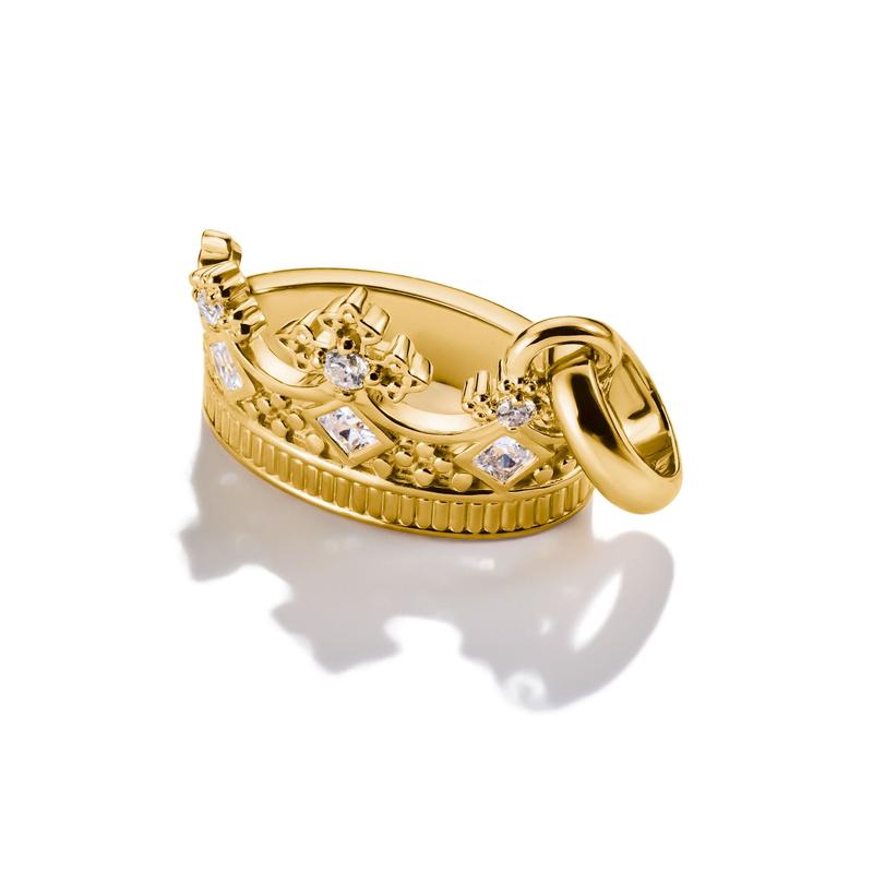 Thomas Sabo Gold-Plated Crown Connect Charm