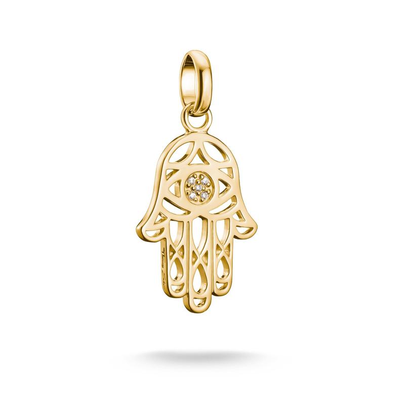 Thomas Sabo Gold-Plated Hamsa Hand Charm