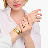 Thomas Sabo Gold-plated Bangle in Organic Shape