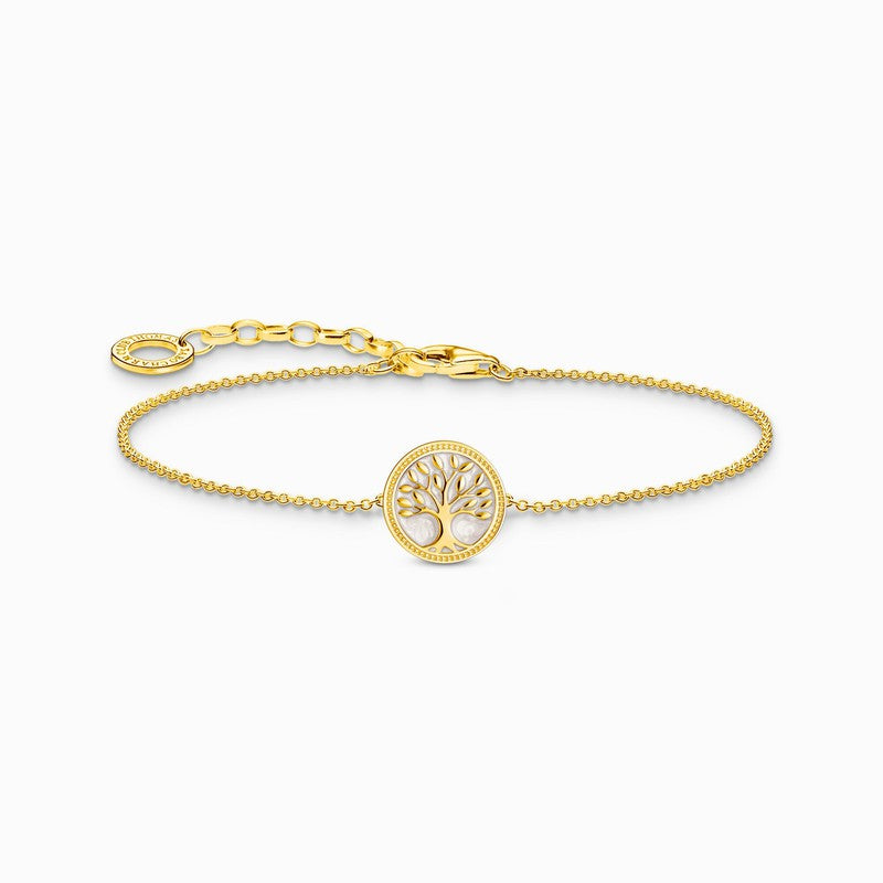 Thomas Sabo Gold-plated Bracelet with Tree of Love Pendant & Cold Enamel