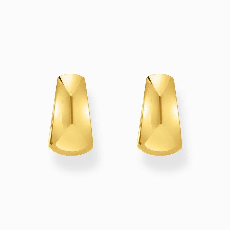 Thomas Sabo Gold-plated Classic Hoop Earrings, Trapezoidal Shape