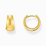 Thomas Sabo Gold-plated Classic Hoop Earrings, Trapezoidal Shape