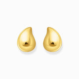 Thomas Sabo Gold-plated Earrings in Organic Drop-shape