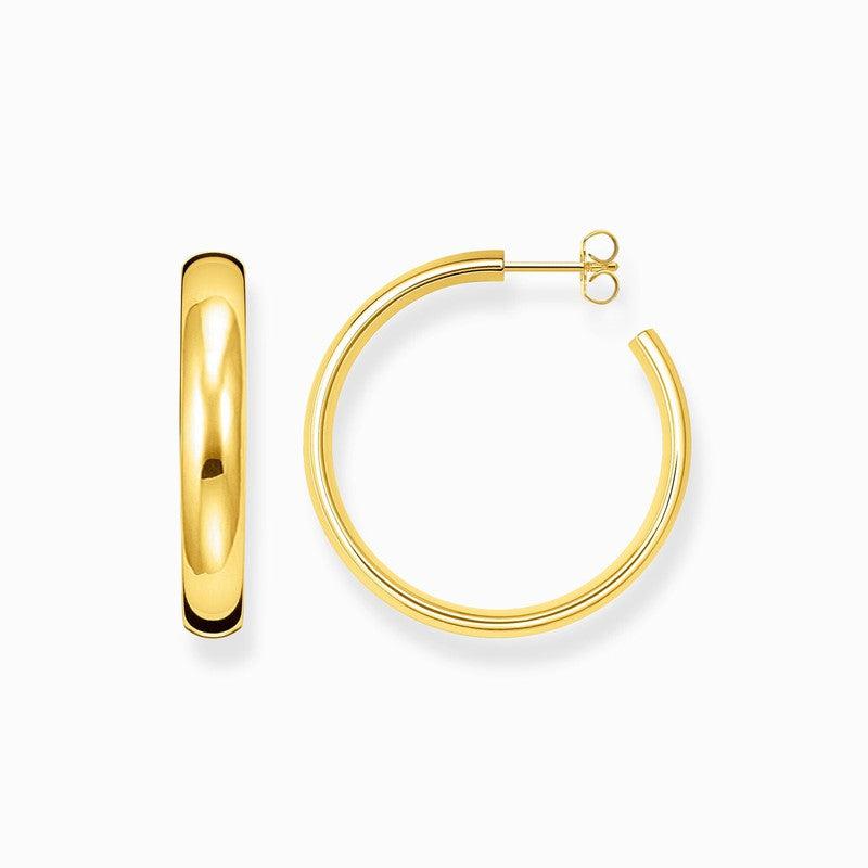 Thomas Sabo Gold-plated Medium Chunky Hoop Earrings