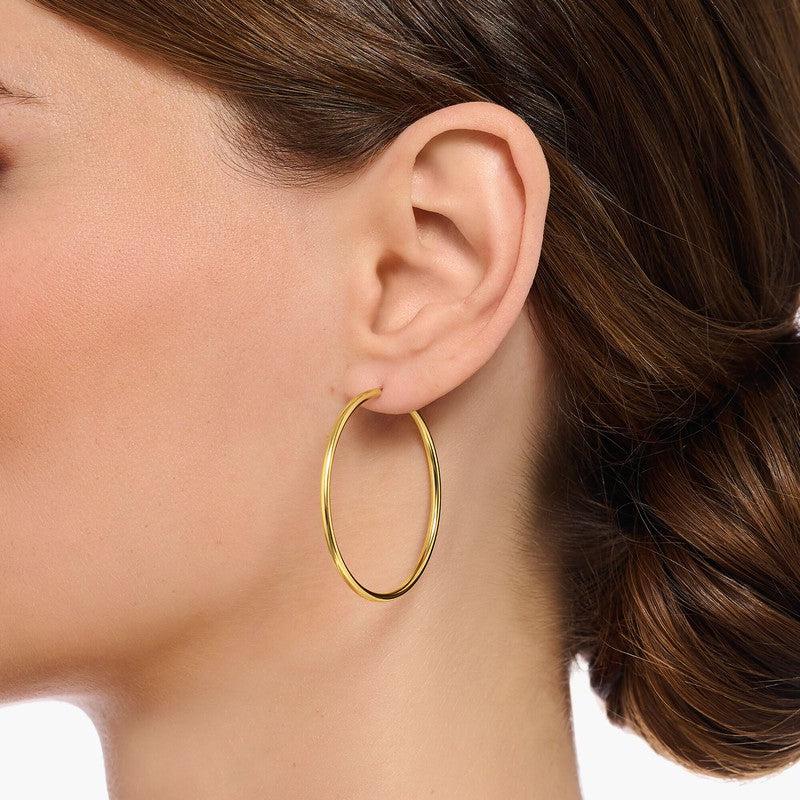 Thomas Sabo Gold-plated Medium Hoop Earrings