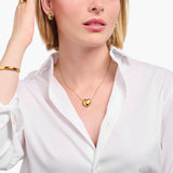 Thomas Sabo Gold-plated Necklace with hHeart Pendant