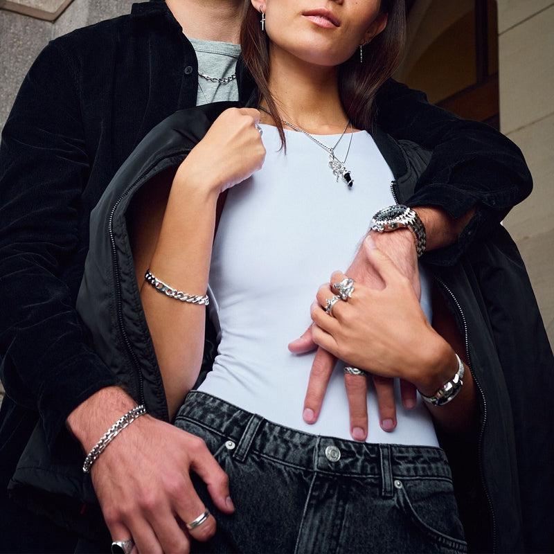 Thomas Sabo Hoop Earrings Blackened Snake And Sword