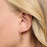 Thomas Sabo Hoop earrings Royalty star & Moon gold