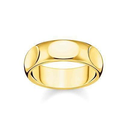 Thomas Sabo Ladies Gold Polished Ovals Ring