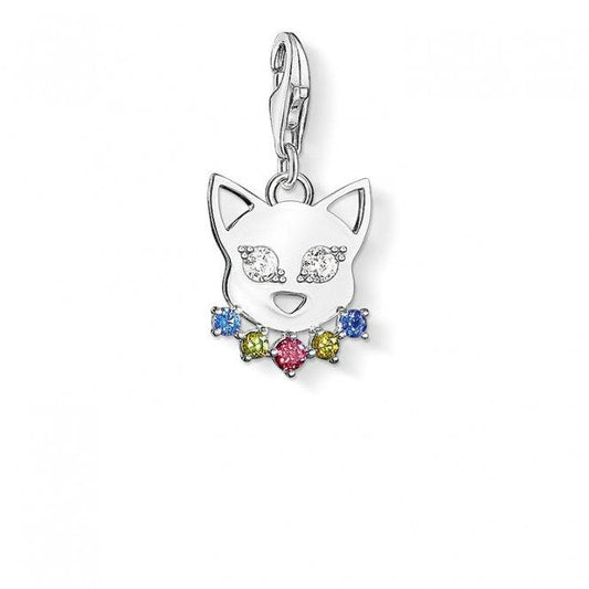 Thomas Sabo Ladies Sterling Silver Charm Club Cat Charm