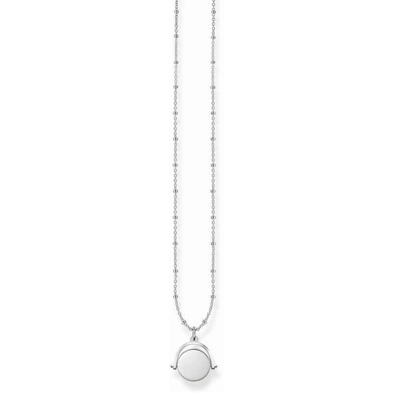 Thomas Sabo Ladies Sterling Silver Love Bridge Disc Necklace