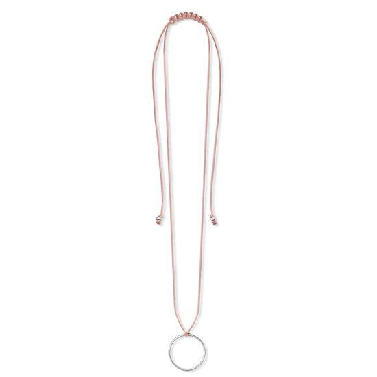 Thomas Sabo Little Secrets Silver Circle Beige Charm Necklace