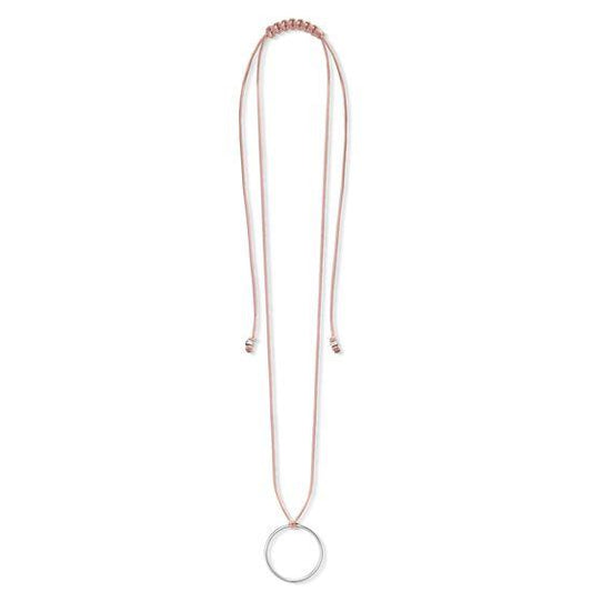 Thomas Sabo Little Secrets Silver Circle Beige Charm Necklace