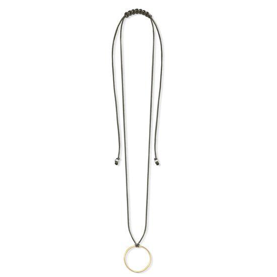 Thomas Sabo Little Secrets Yellow Gold Circle Large Charm Necklace
