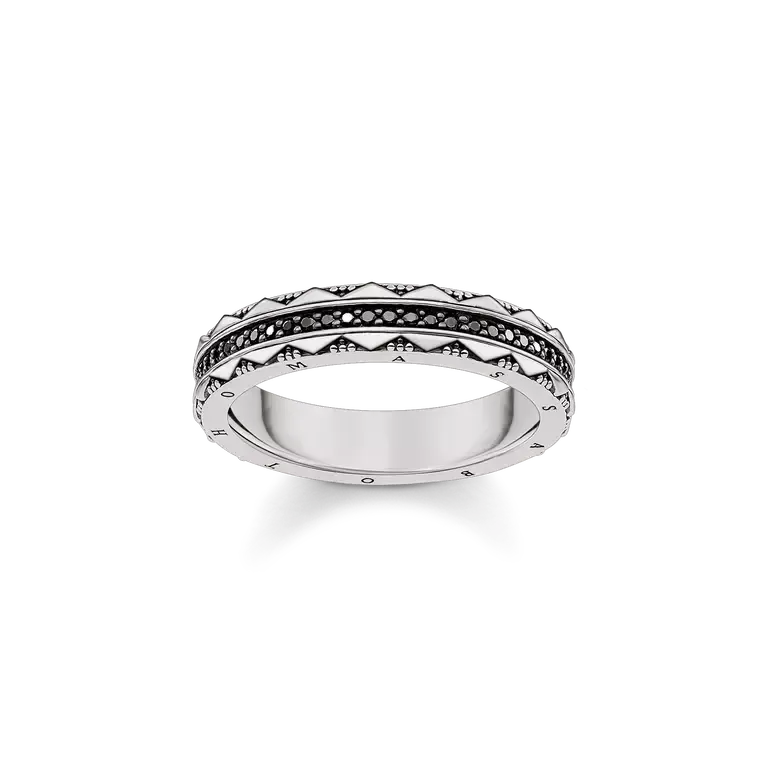 Thomas Sabo Men's Blackened Ring