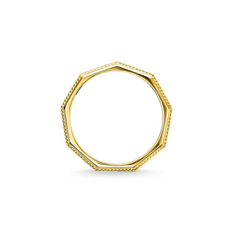 Thomas Sabo Men's ring Angular gold