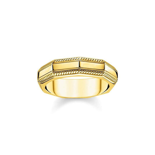 Thomas Sabo Men's ring Angular gold
