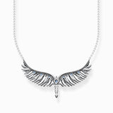 Thomas Sabo Necklace Phoenix Wing With Blue Stones Silver