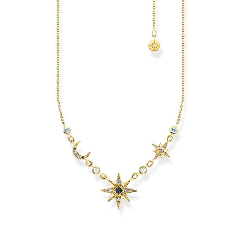 Thomas Sabo Necklace Royalty star & Moon gold