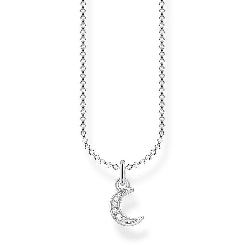 Thomas Sabo Necklace moon pavÃƒÆ’Ã‚Â© silver