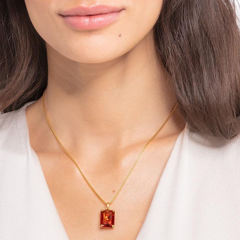Thomas Sabo Necklace orange stone