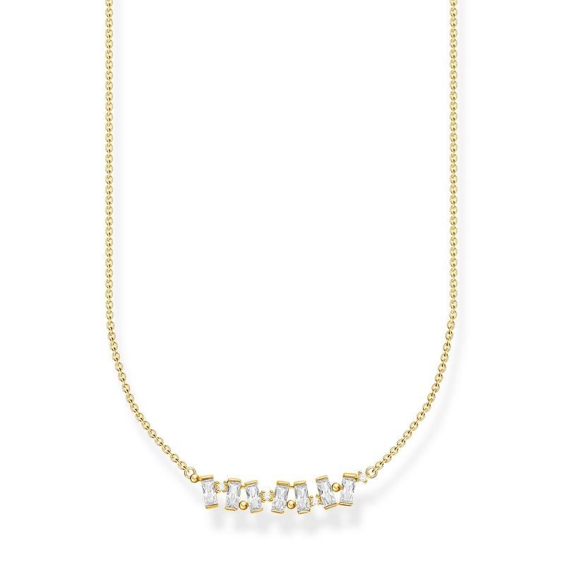 Thomas Sabo Necklace white stones gold