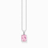 Thomas Sabo Necklace with Pink Stone - Silver