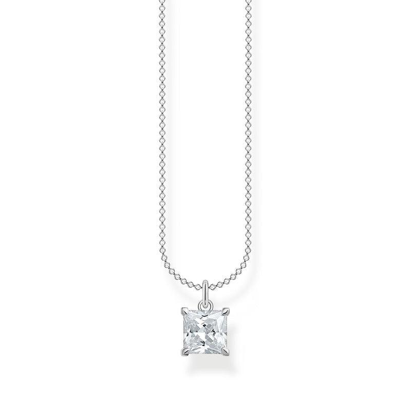 Thomas Sabo Necklace with white stone silver