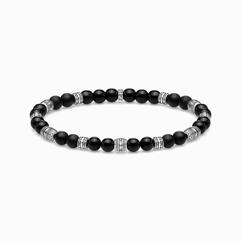 Thomas Sabo Obsidian Bead Bracelet