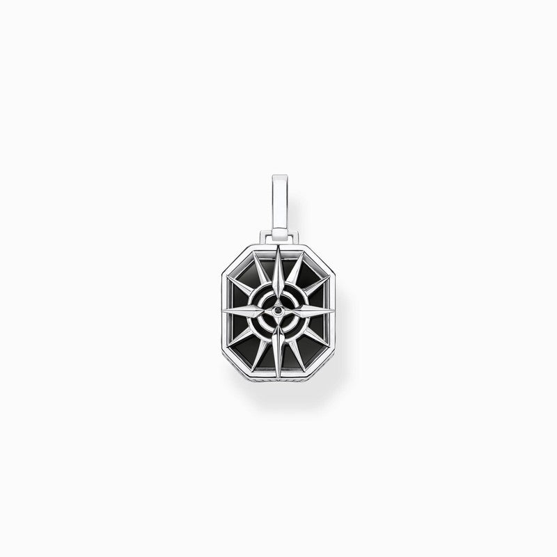 Thomas Sabo Pendant - Compass Star - Black