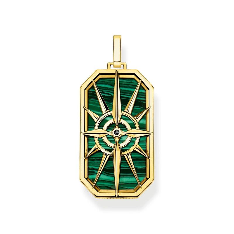 Thomas Sabo Pendant Compass Star Green