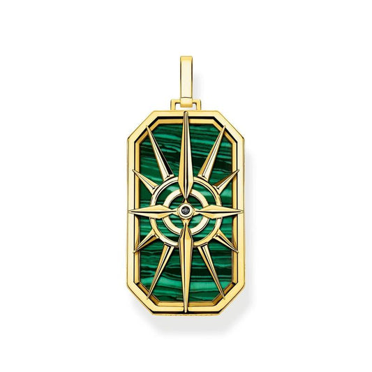 Thomas Sabo Pendant Compass Star Green