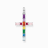 Thomas Sabo Pendant Cross with Colourful Stones - Silver