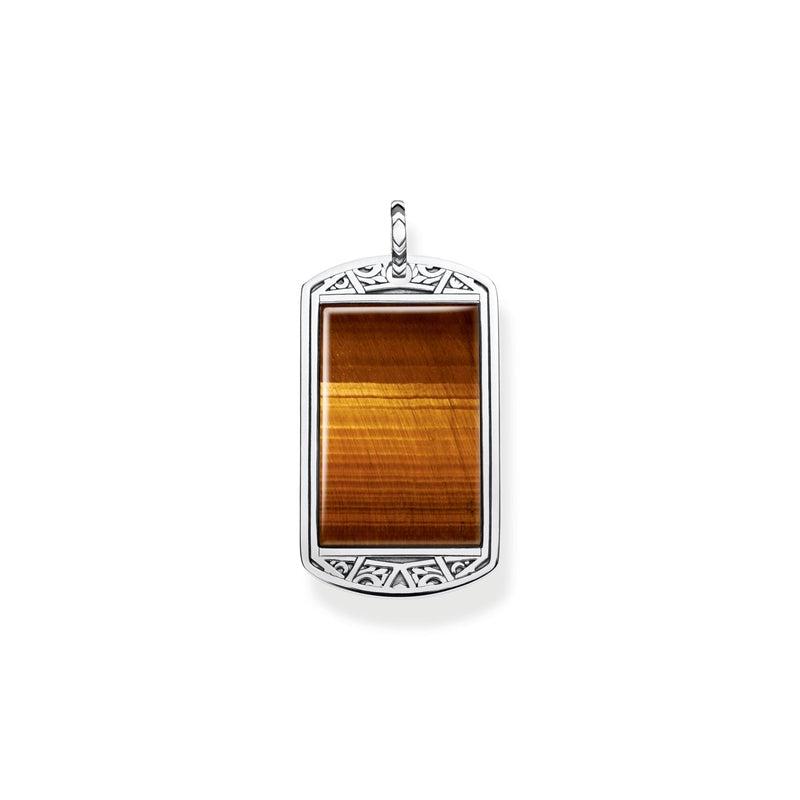 Thomas Sabo Pendant Dog Tag Tigers Eye