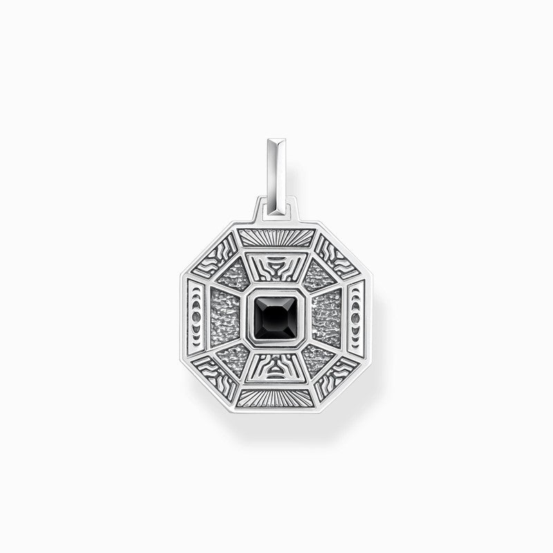 Thomas Sabo Pendant Lucky Charm with Black Onyx - Silver