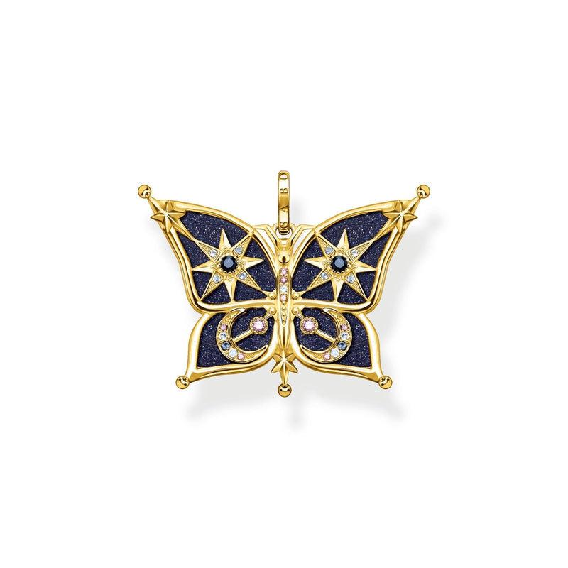 Thomas Sabo Pendant butterfly star & moon gold