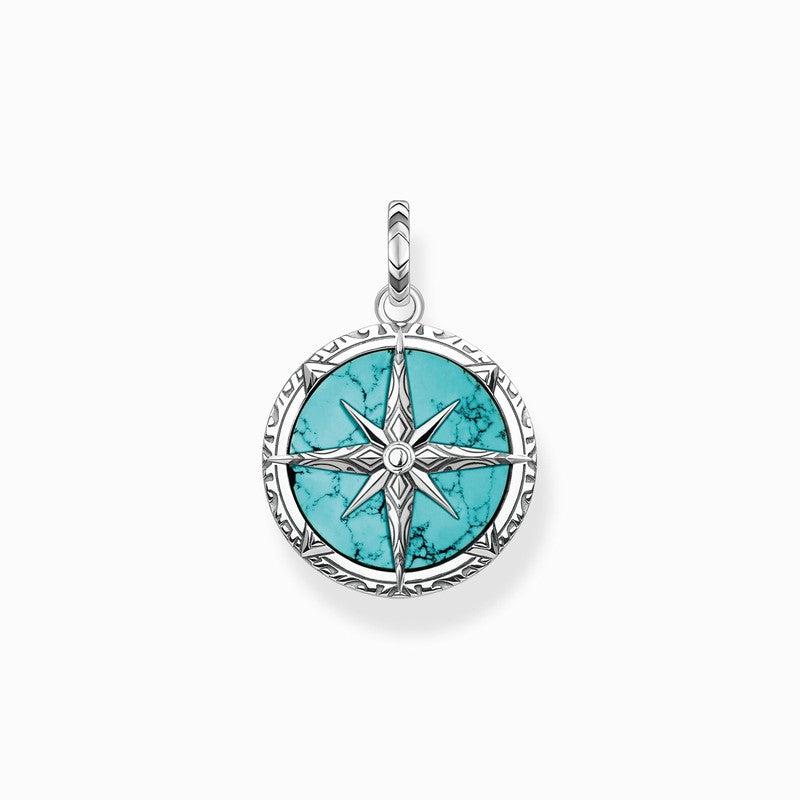 Thomas Sabo Pendant compass turquoise