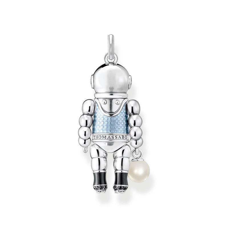 Thomas Sabo Pendant diver with pearl and blue stones