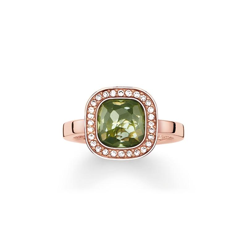 Thomas Sabo Pink with Green ring