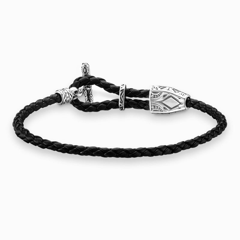 Thomas Sabo Rebel Toggle Clasp Leather Bangle